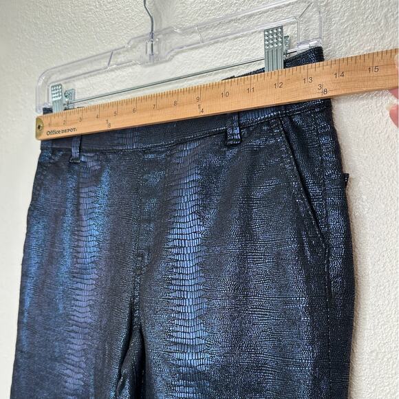 NWT Juicy Couture Navy Black Metallic Snake Print Pull On Jegging 26 - Picture 12 of 14